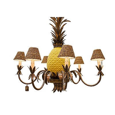 Lustre abacaxi cobre cúpulas taboa Zanatta Casa