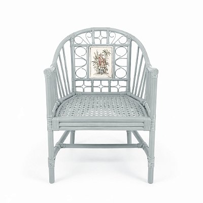 Cadeira chino com aquarela guerreiro