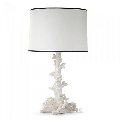 Base de abajur coral branco Zanatta Casa