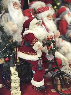 Papai noel na bicicleta