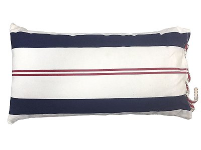 Almofada rim listras azul e branco Zanatta Casa (17 x 45 cm)