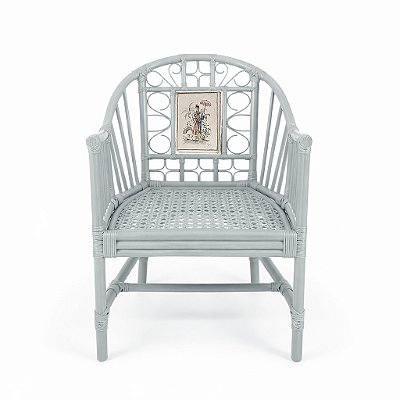 Cadeira chino aquarela gueixa