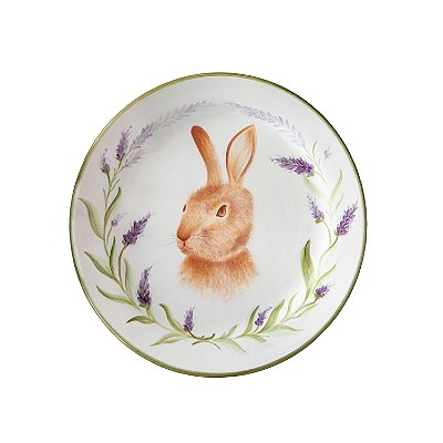 Prato de sobremesa coelho lavanda