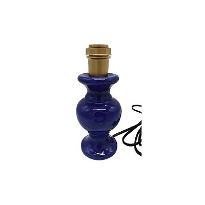 Mini base de abajur azul royal