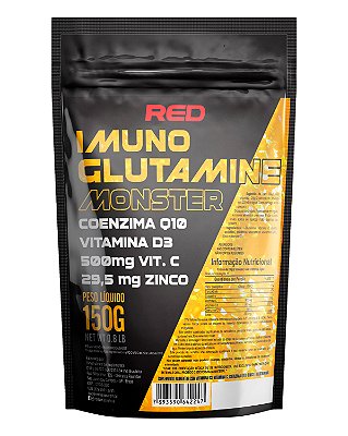 IMUNO GLUTAMINA MONSTER REFIL 150g - Red Series
