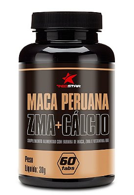 Maca Peruana + ZMA + Cálcio - 60 Tabs - Red Star