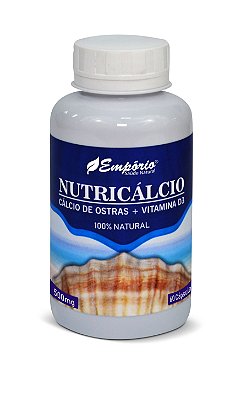 1265 Nutricálcio Cálcio de Ostras + Vitamina D3 500mg 60 Cápsulas