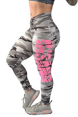 Legging Destroyer Camuflada Cinza