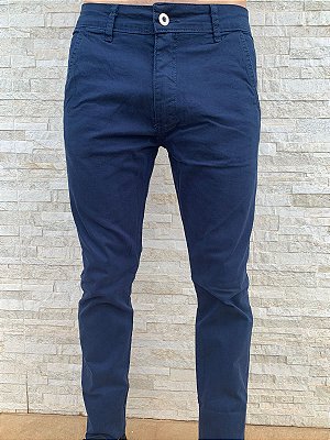 Calça Alfaiataria - Bolso Faca - Azul