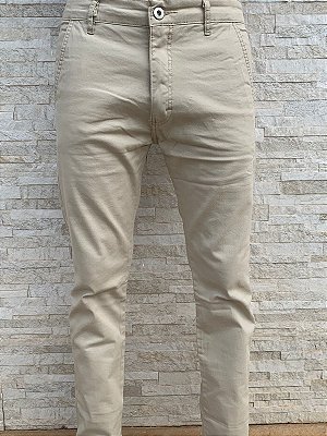 Calça Alfaiataria - Bolso Faca - Bege