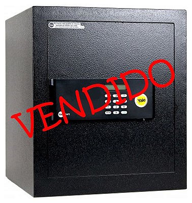 Cofre Eletrônico Yale Standard Office - A 40 X L 35 X P 34 - Senha Mestra e Senha do Usuário de 3 a 8 Dígitos, 2 Chaves de Segurança - USADO COM GARANTIA