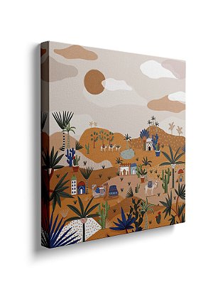 Quadrinho Canvas 25x25 Destinos Deserto