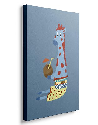 Quadrinho Canvas 25x36 - Perto do Mar - Girafa