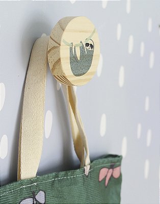 Gancho de Parede - 6cm x 6cm - Preguiça