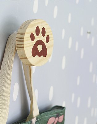 Gancho de Parede - 6cm x 6cm - Patinha