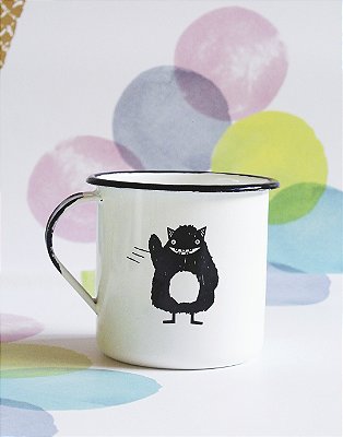Caneca Ágata 9X13 Monster Hi - Branca