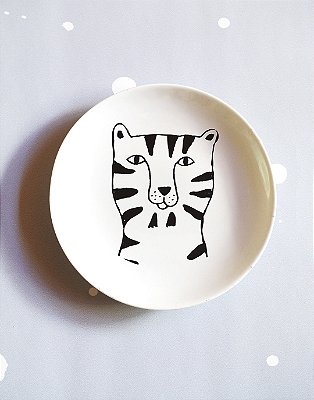 Prato Porcelana 15x15 Tigre