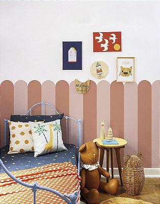 Adesivo Decorativo Cercadinho - Coral