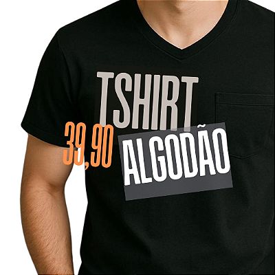 camiseta algodão