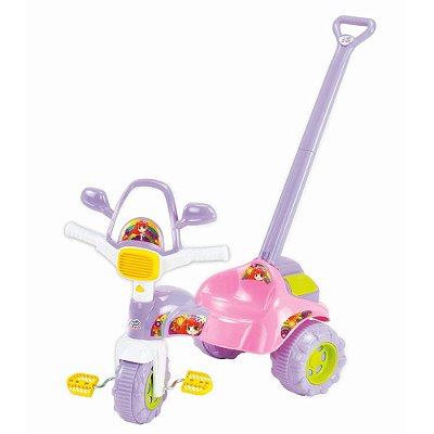 Triciclo Infantil Tico Tico Meg Rosa - Magic Toys