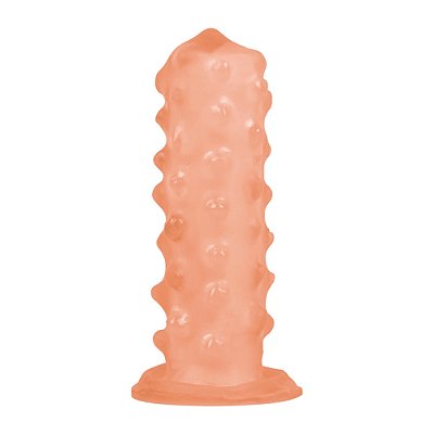 Capa De Dedo Em Silicone Com Textura Estimuladora Pau Brasil - Creme