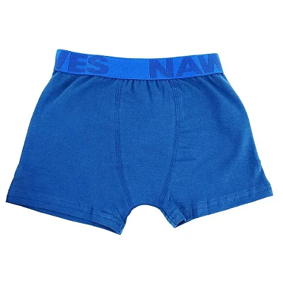 Cueca Boxer Em Cotton Juvenil Elástico Personalizado Nawes