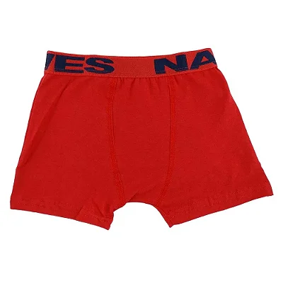 Cueca Boxer Em Cotton Juvenil Elástico Personalizado Nawes