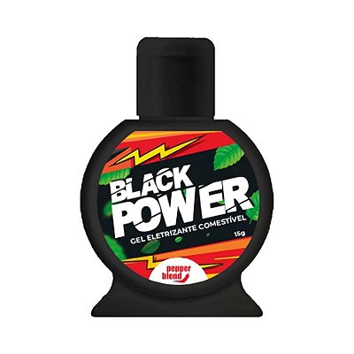 Black Power Gel Eletrizante Comestível Menta Extra Forte 15gr Pepper Blend
