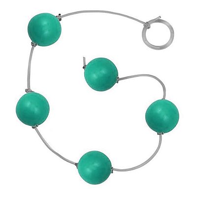 Bolinha Tailandesa M Em Acrílico Com Corda Em Silicone êxtase - Verde