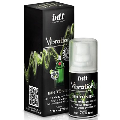 Vibration Gel Excitante Feminino Gin Tônica 17ml Intt