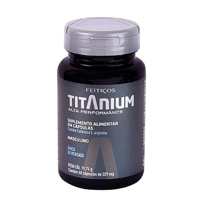 Cápsula Titanium Alta Performance Suplemento Alimentar Feitiços