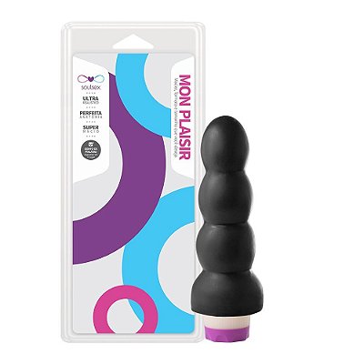 Plug Anal Motor 19,8 X 5 Cm Soulsex - Preto