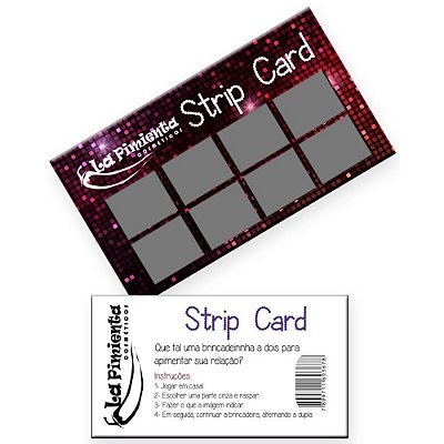 Raspadinha Erótica Strip Card Com 5 Un La Pimienta