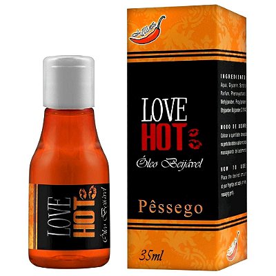 Gel Comestível Love Hot 35ml Chillies - Pessego