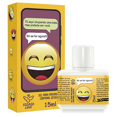 Emoji Do Prazer Só Se For Agora óleo Coméstivel Deslizante 15ml Segred Love