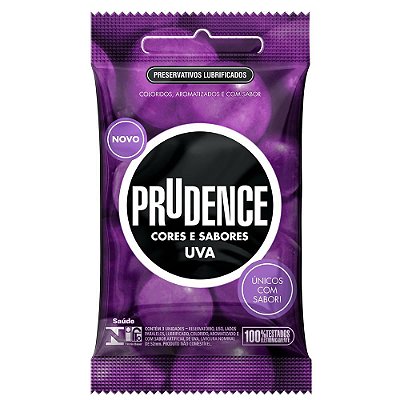 Preservativos Cores E Sabores Uva 3 Unidades Prudence