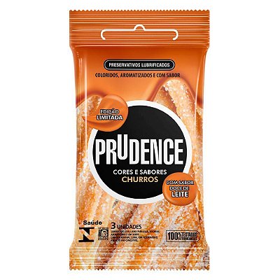 Preservativos Cores E Sabores Churros Com 3 Unidades Prudence