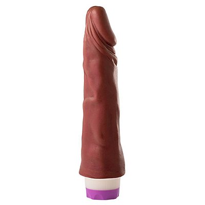 Pênis Vibrador 19,5 X 4,2 Cm Soulsex - Chocolate