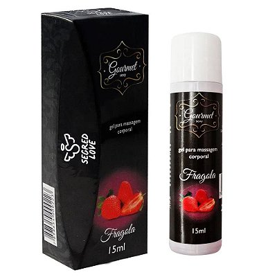 Gourmet Sexy Gel Comestível Para Sexo Oral 15ml Segred Love - Morango