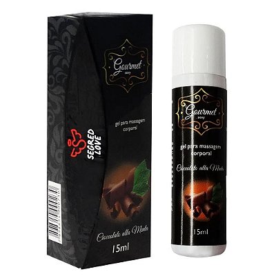 Gourmet Sexy Gel Comestível Para Sexo Oral 15ml Segred Love - Chocolate Com Menta