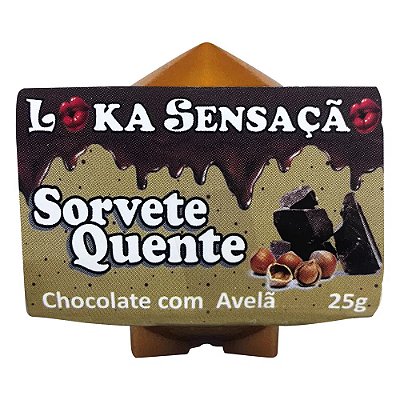 Vela Sorvete Quente 25g Loka Sensação - Chocolate Com Avelã