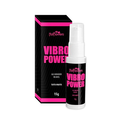 Gel Vibrante Beijável Vibro Power 15g Hot Flowers - Tutti Frutti