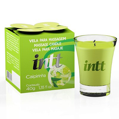 Vela Para Massagem Beijável 40g Intt - Caipirinha