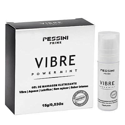 Gel Eletrizante Vibre Power Mint 15g Linha Prime Pessini