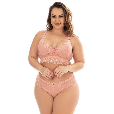 Conjunto Selma Sem Bojo Plus Size Patitex