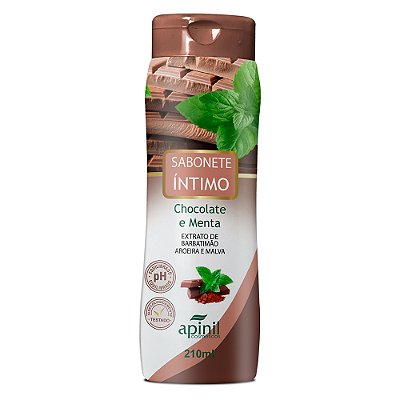 Sabonete Líquido íntimo Feminino 210ml Apinil Cosméticos - Chocomenta