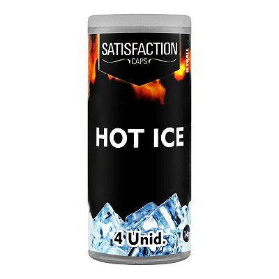 Bolinha Hot Ice Cápsulas Para Massagem Corporal 4 Unidades  Satisfaction Caps