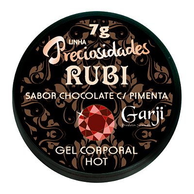 Rubi Excitante Hot 7g Garji - Chocolate Com Pimenta