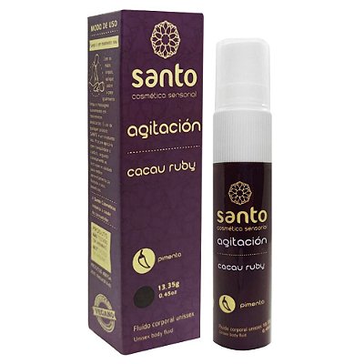 Agitación Vibrador Líquido Beijável 15ml Santo - Cacau Ruby