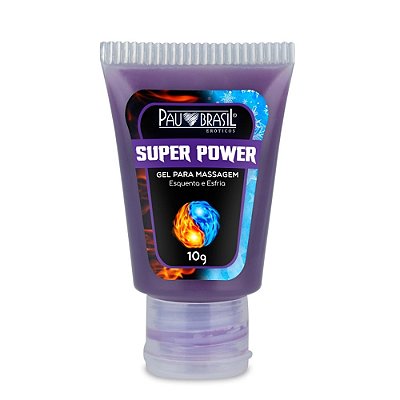 Super Power 10g Gel Esquenta E Esfria Pau Brasil